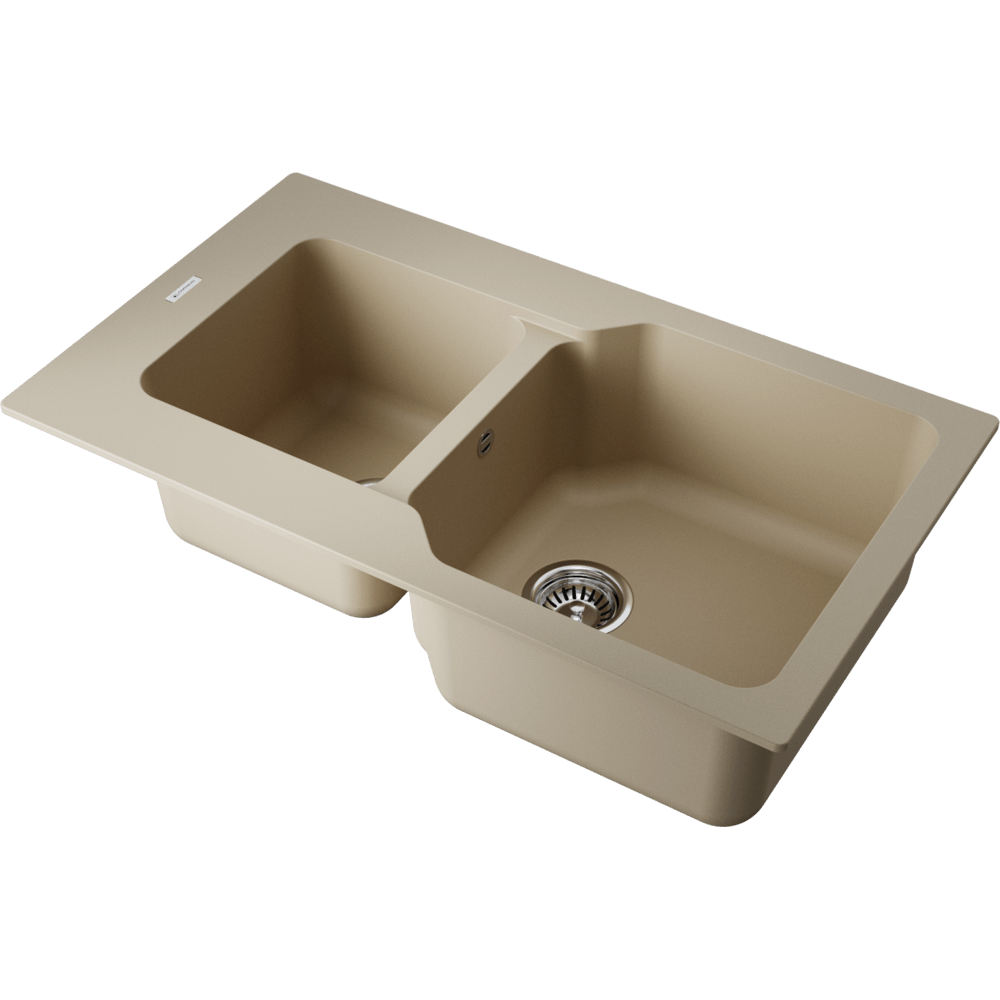 картинка 4993291 кухонная мойка Omoikiri Maru 86-2-CH Tetogranit/шампань от PlazaTech