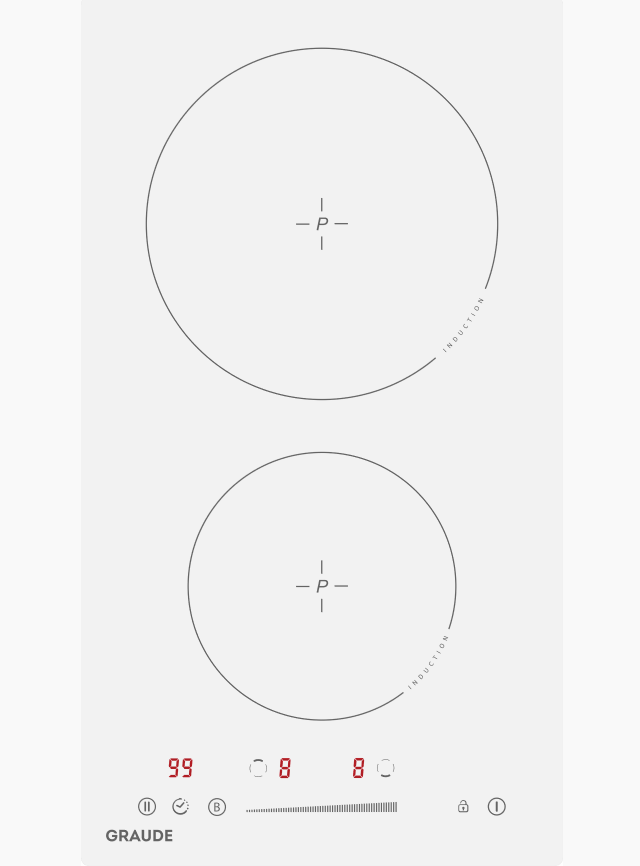 картинка Индукционная варочная панель Premium GRAUDE IK 30.1 W от PlazaTech