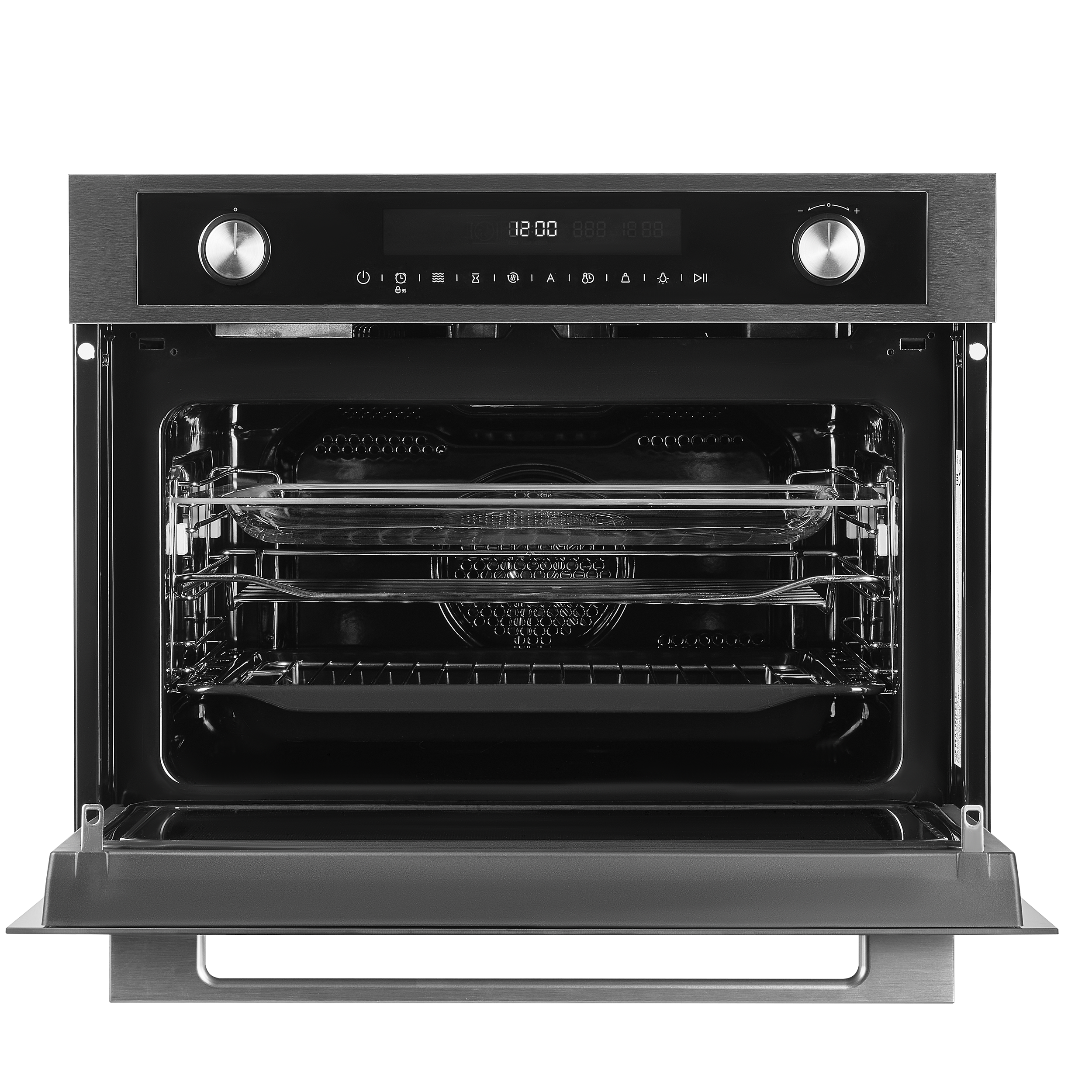 картинка Компактный духовой шкаф с функцией СВЧ MAUNFELD MCMO5015MFS от PlazaTech