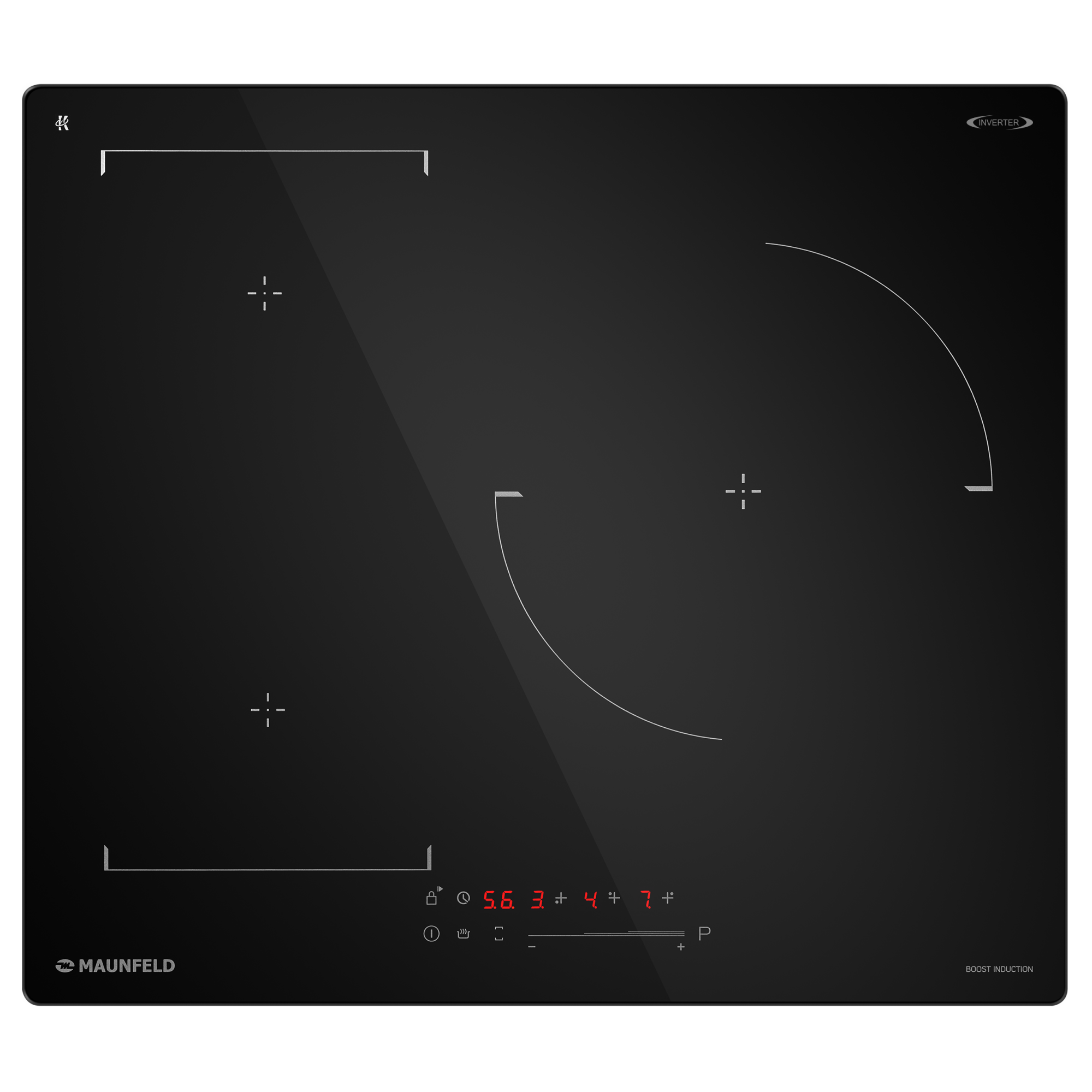 картинка Индукционная варочная панель MAUNFELD CVI593SBBK Inverter от PlazaTech