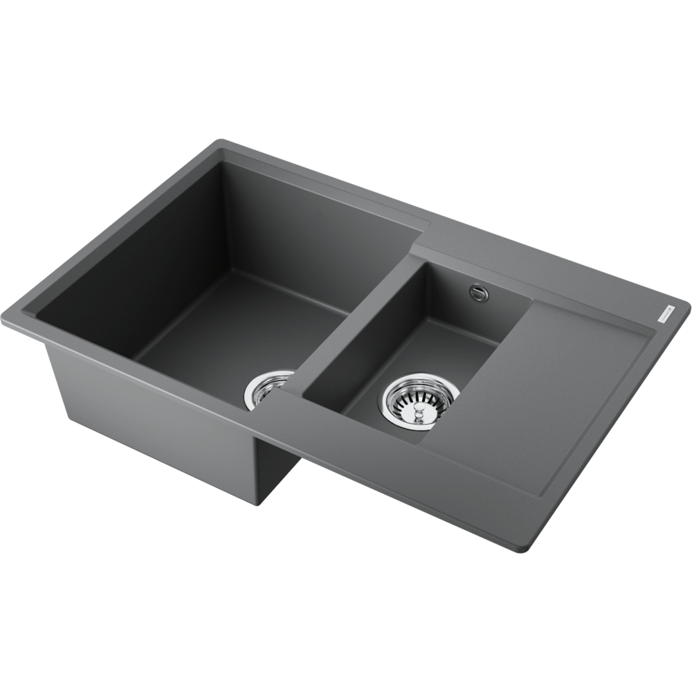 картинка 4993533 кухонная мойка Omoikiri Daisen 78-2T-PL Tetogranit/платина от PlazaTech