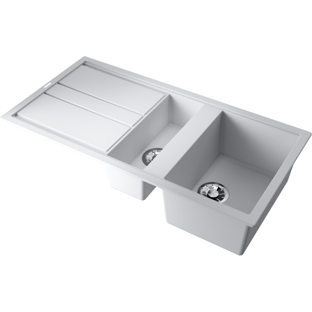 картинка 4993803 кухонная мойка Omoikiri Kitagawa 100-2-WH Artceramic/белый от PlazaTech