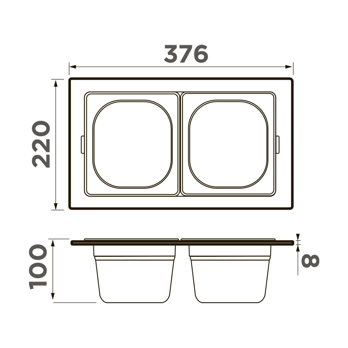 картинка 4999084 Контейнер Omoikiri DC-04-2-IN от PlazaTech