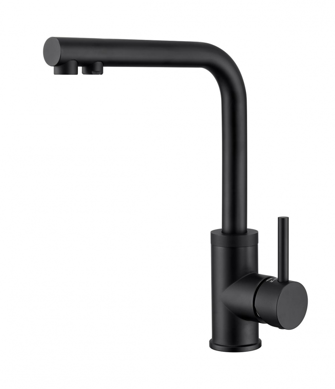 картинка ЕСВ 7015 Black, кух.смеситель из нержавеющей стали от PlazaTech