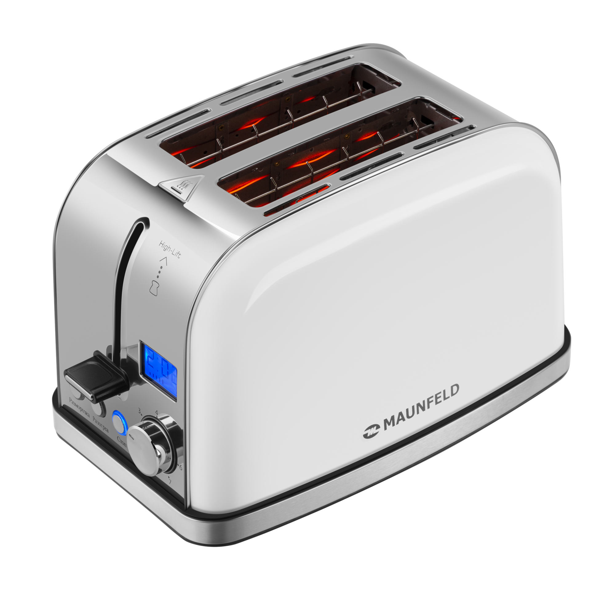 картинка Тостер MAUNFELD MF-821WH от PlazaTech