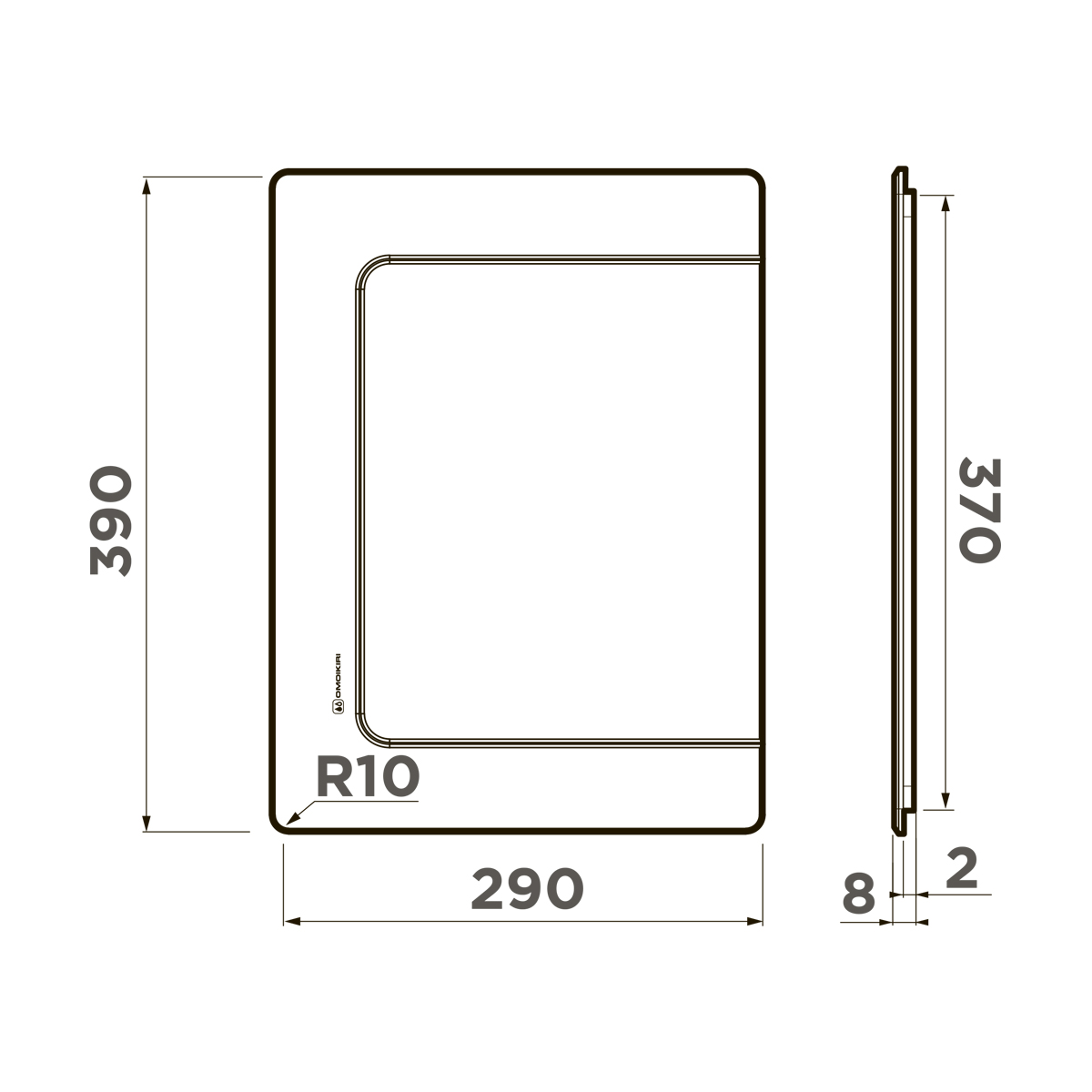 картинка 4999099 Разделочная доска Omoikiri CB-BASIC-370-GB от PlazaTech