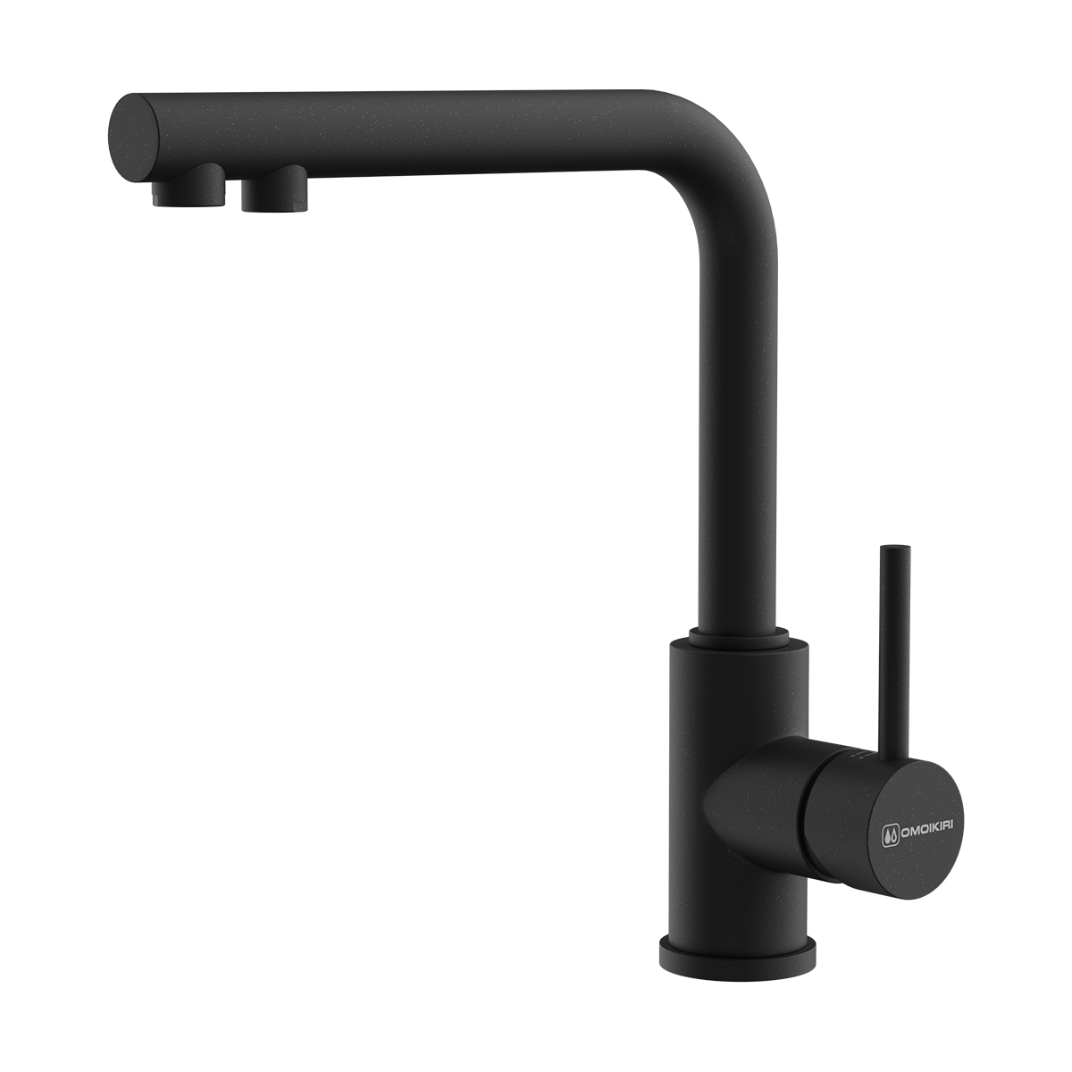 картинка 4994414 смеситель для кухни Omoikiri Nakagawa 2 Plus-BL латунь/черный от PlazaTech