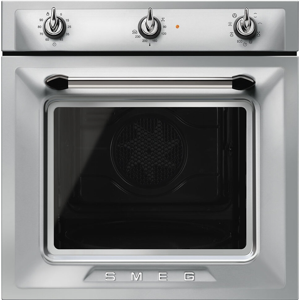 картинка SMEG SF6905X1 Многофункциональный духовой шкаф, 60 см, 8 функций, нержавеющая сталь с обработкой против отпечатков пальцев. от PlazaTech