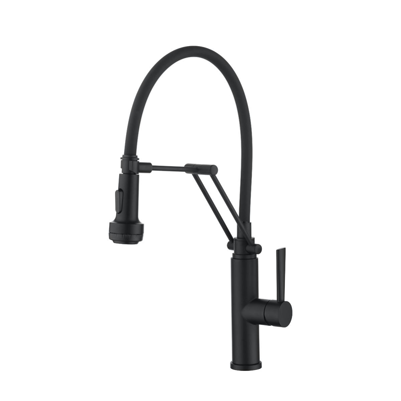 картинка ЕСВ 7012 Black, кух.смеситель из нержавеющей стали от PlazaTech