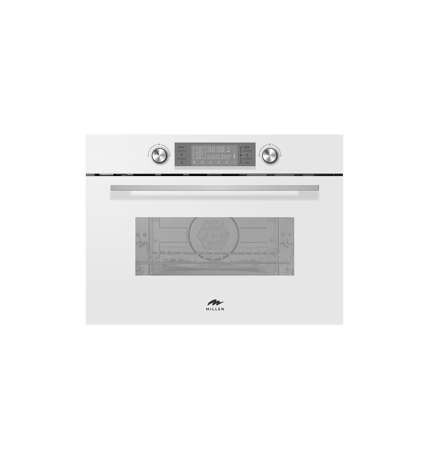 картинка Компактный электрический духовой шкаф с функциями СВЧ MILLEN MEOM 045 WH от PlazaTech