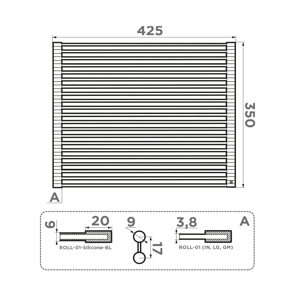картинка 4997002 Ролл-мат Omoikiri ROLL-01-GM от PlazaTech