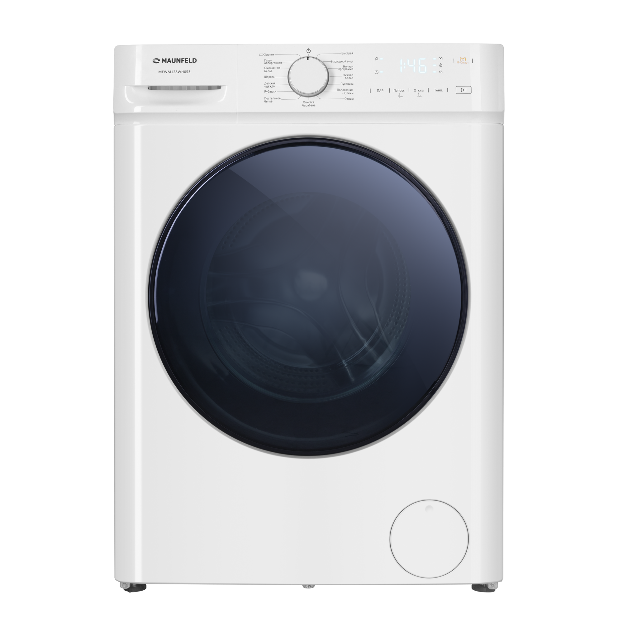 картинка Стиральная машина c инвертором MAUNFELD MFWM128WH053 от PlazaTech