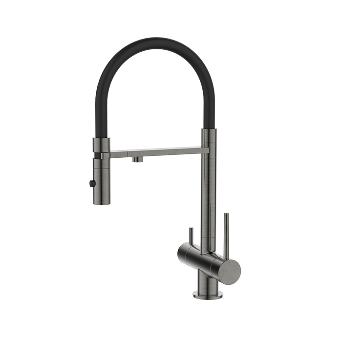 картинка Смеситель для кухни с фильтром и гибким изливом, графит, Ace, IDDIS, ACEGMFFi05 от PlazaTech