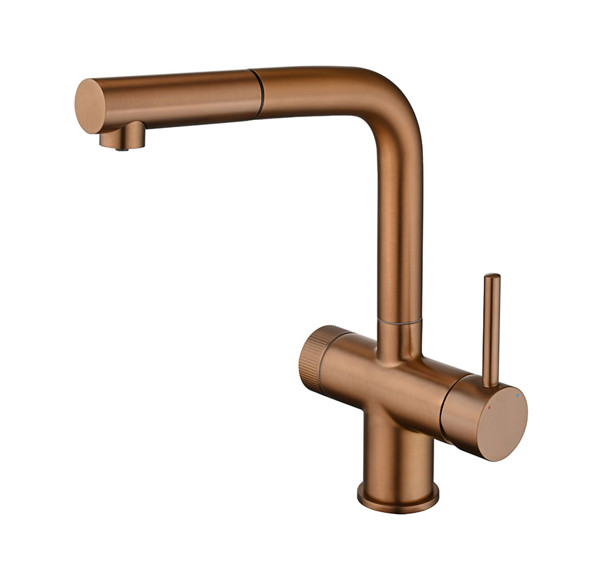 картинка ЕС - 7026 PVD Coppery, смеситель кухонный от PlazaTech